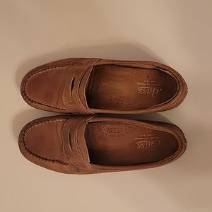 Bass Weejuns Waylon leather loafers leather sole leather insole size 6.5